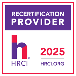 Wordmark for HRCI recertification for 2025