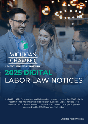 Cover image of the 2025 digital labor law notices